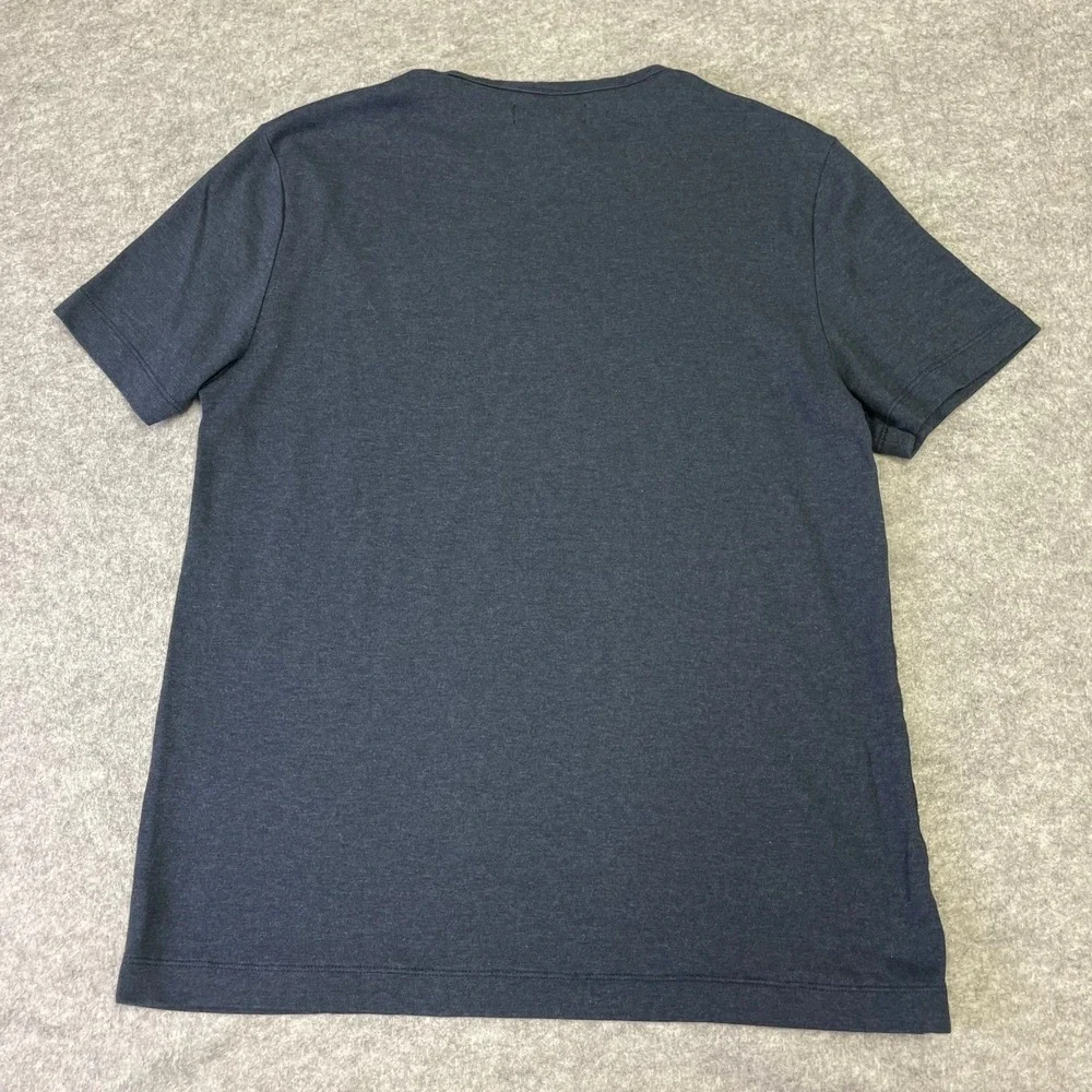 Banana Republic Mens Luxury Touch Performance T-Shirt Navy Blue Heather M